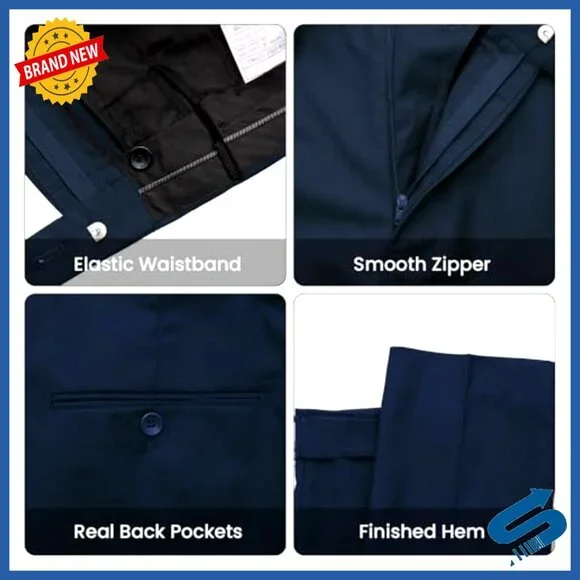 Slim Fit 3-Piece Suit Set Blazer Vest Pants Wedding Prom Business